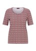 Viscose shirt met spannende 3D-print