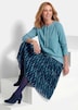 Sweatshirt mit U-Boot-Ausschnitt