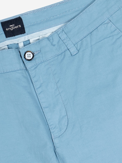 Herren Chino-Bermuda regular , Petrolblau