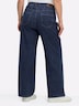 Jeans Jeans mit weitem Bein und Paspelierung Formbund Uni