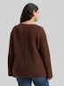 Loose Fit Strickpullover mit Wollanteil