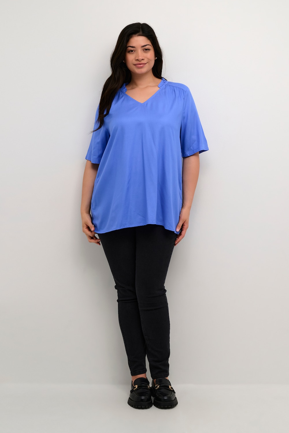 Kurzarm-Bluse A-shape