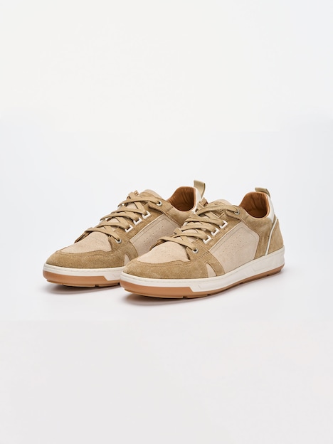 Herren Sneaker aus Leder , Sand