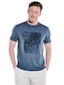 engbers Herren T-Shirt uni , Saphirblau