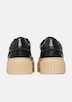 Sneaker mit Plateau-Sohle und Leo-Detail