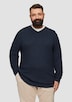 Strukturierter Pullover mit V-Ausschnitt
