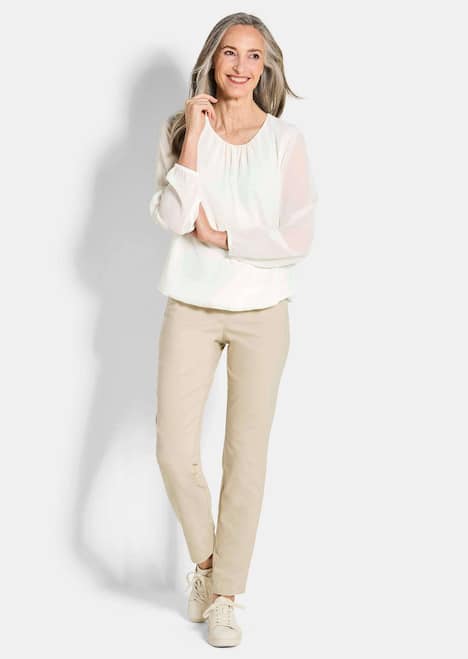 Elegante Bluse aus Chiffon