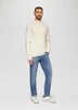 Crew-Neck-Pullover mit Farbeffekt