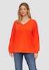 Scuba-Sweatshirt mit V-Ausschnitt