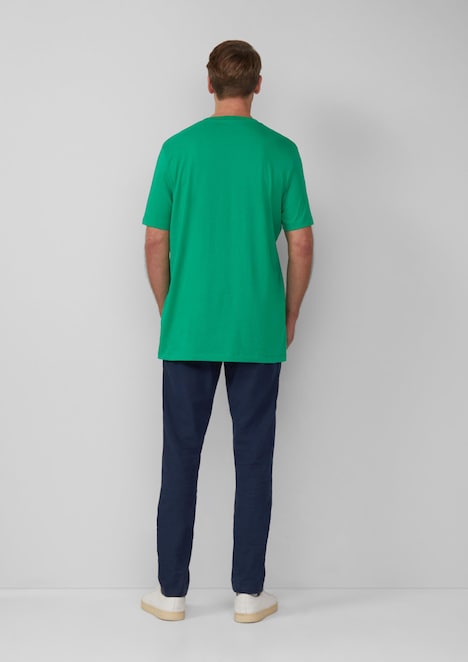 Baumwoll-T-Shirt mit Logo-Print