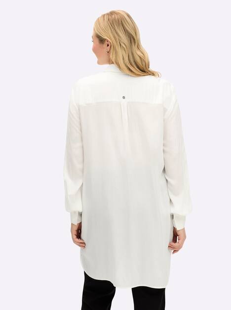 Hemdbluse Langarm Sonstiges Muster Hemdkragen