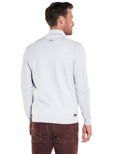Herren Strickjacke , Hellgrau