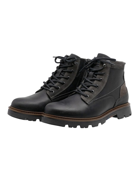 Herren Boots aus kernigem Vollrindleder , Anthrazit