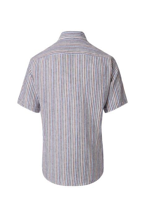 Leinenhemd Kurzarm gestreift Casual Fit