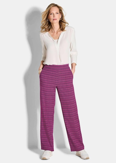 GOLDNER Gedessineerde broek VERA Gedessineerde broek VERA