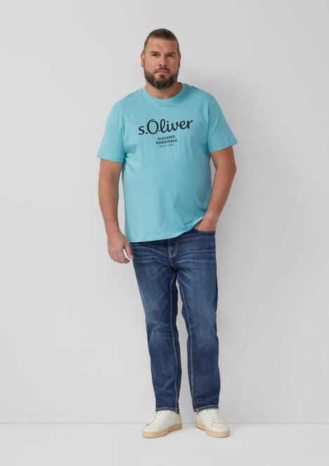 Baumwoll-T-Shirt mit Logo-Print