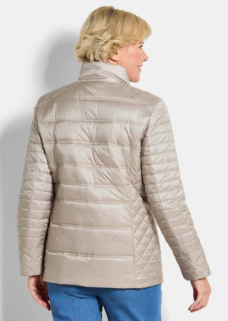 Übergangsjacke mit Muster-Mix