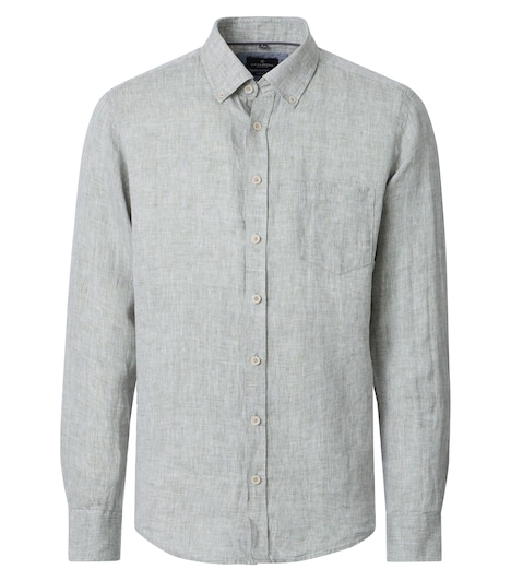 Leinenhemd uni Casual Fit