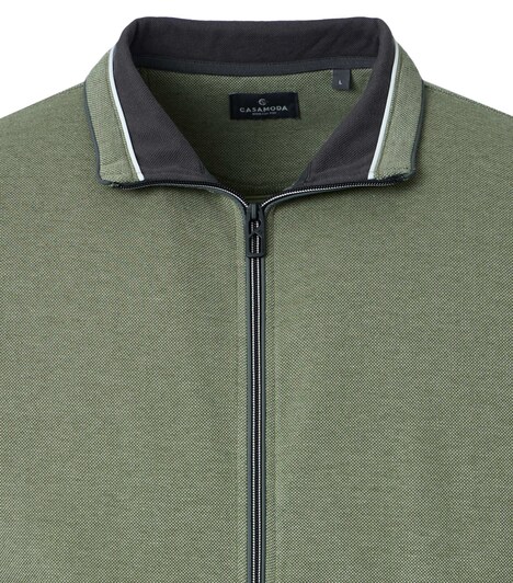 Sweatjacke gestreift