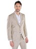 Herren Leichtes Anzugsakko in Leinenoptik , Beige