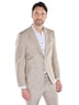 Herren Leichtes Anzugsakko in Leinenoptik , Beige