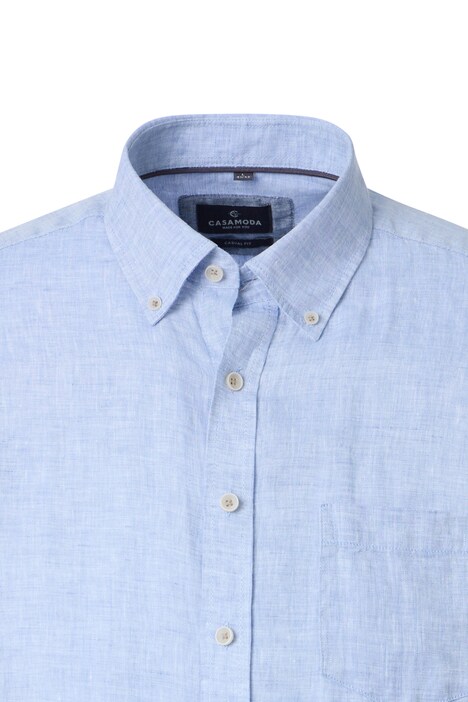 Leinenhemd uni Casual Fit