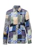 Gedessineerde blouse met patchpatroon