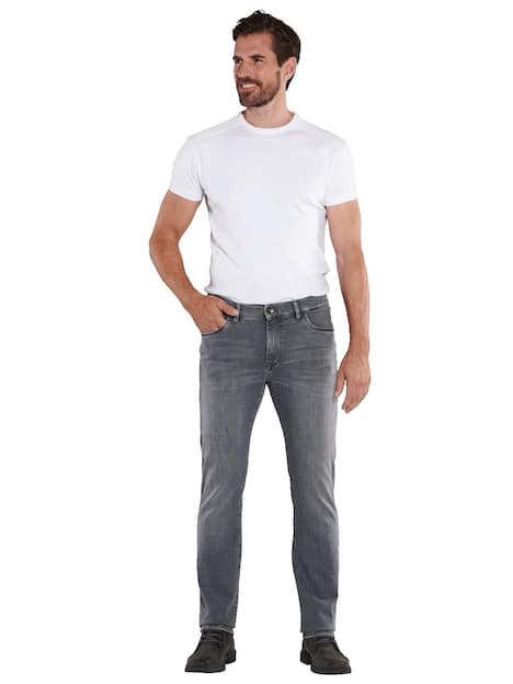 engbers Herren Super-Stretch-Jeans slim fit , Grau
