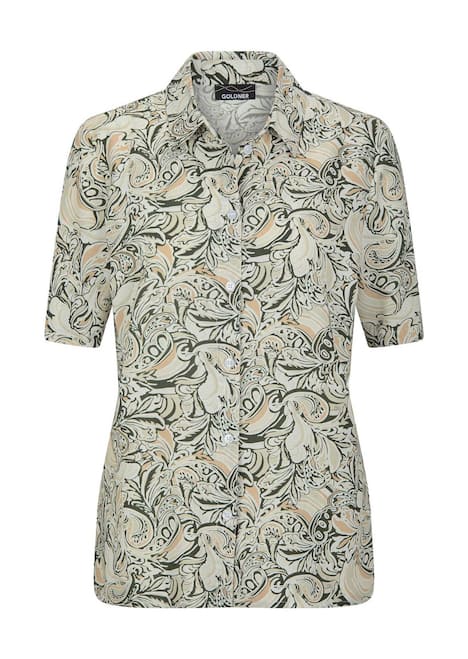 Viskosebluse mit Paisley-Design