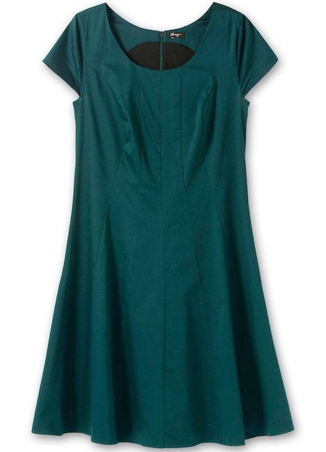 Cocktailkleid Kurzarm Uni