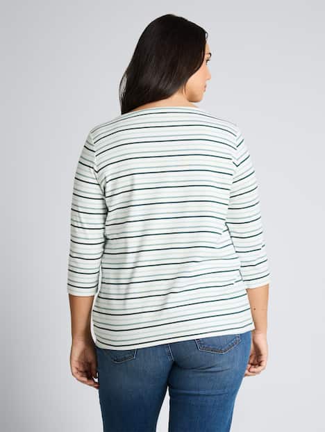 Langarmshirt mit Streifenmuster