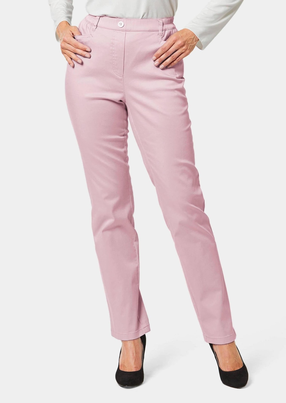 GOLDNER Katoenen broek met elastische band Lichte katoenen broek met elastische band