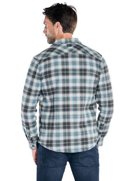 engbers Herren Overshirt kariert , Oliv