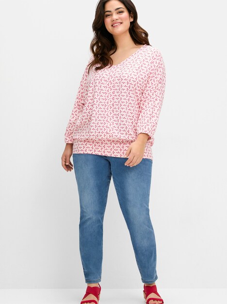 3/4-Arm-Shirt 3/4-Arm Print