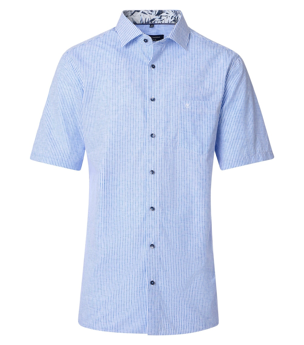 Businesshemd Kurzarm gestreift Comfort Fit