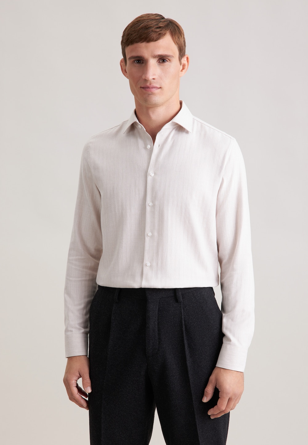 Herren Flanellhemd - Fischgrat