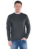 Herren Rundhals Shirt , Anthrazit