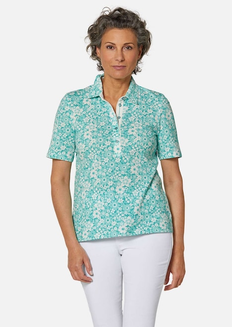 Pikee-Druckpoloshirt