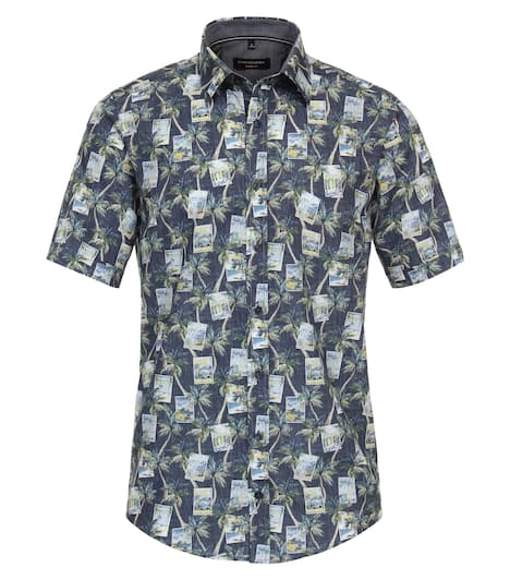 Freizeithemd Kurzarm Print Casual Fit