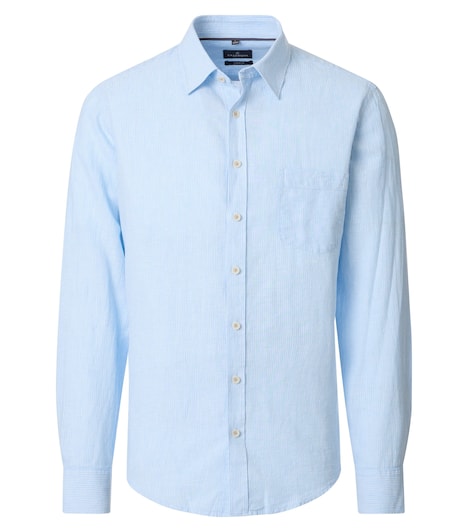 Leinenhemd gestreift Casual Fit