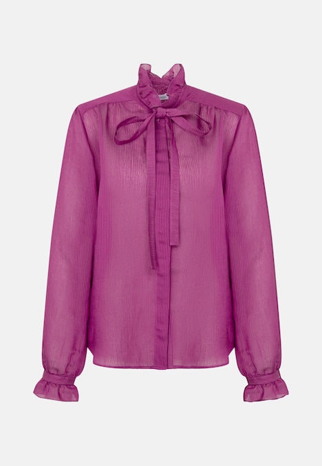 Damen Ausgestellte Bluse - Uni