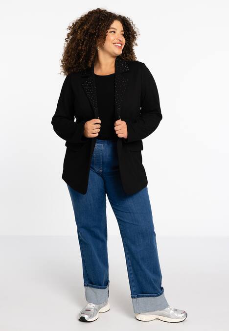 Blazer mit Strassknöpfen