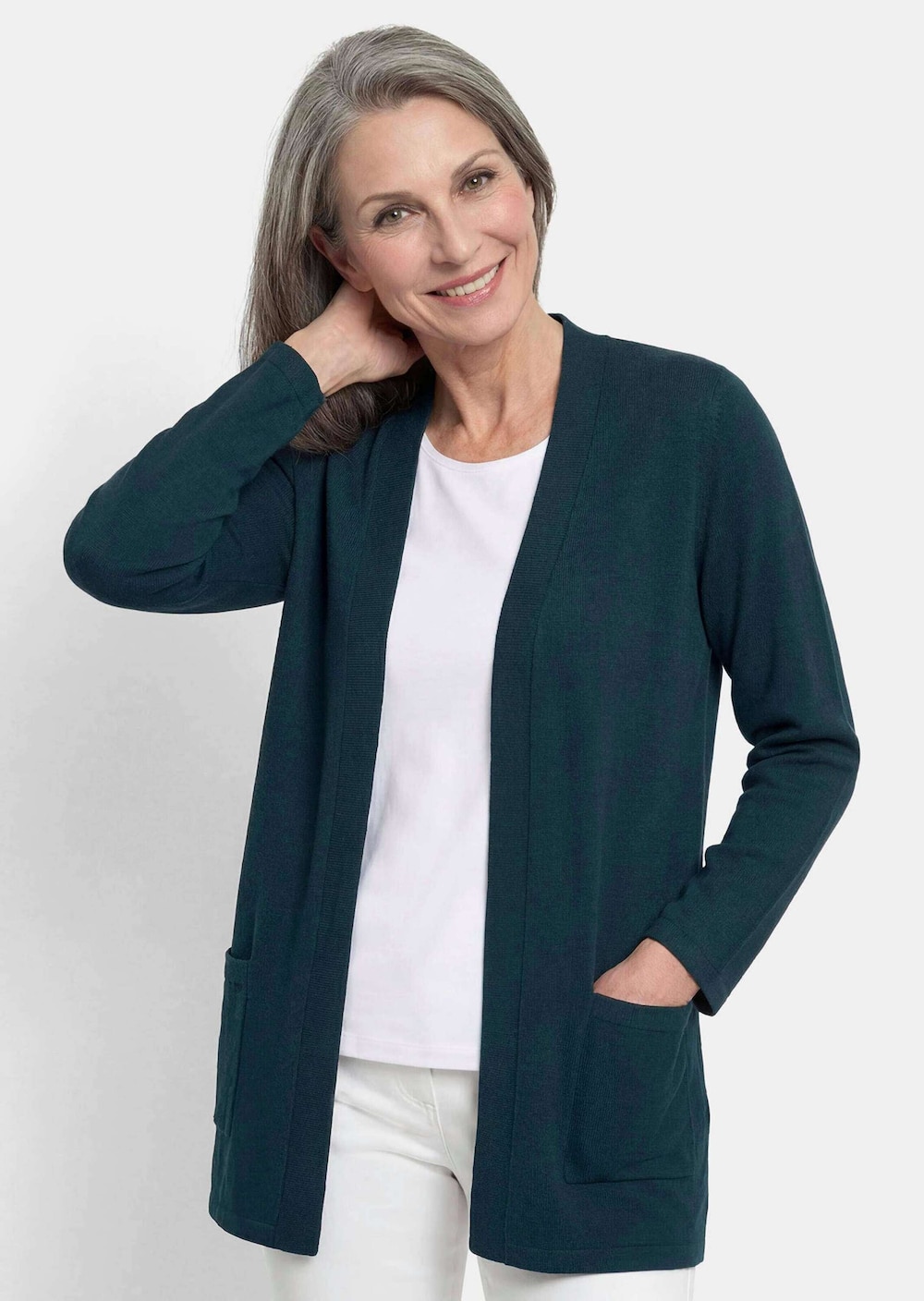 Elegante Strickjacke mit Kaschmir