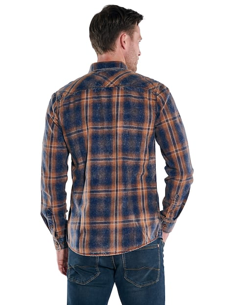 engbers Herren Karohemd , Dunkelorange