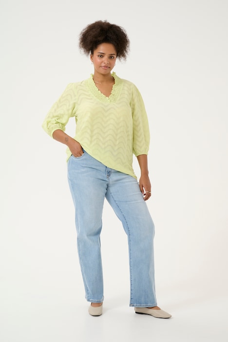 Langarm-Bluse Regular fit