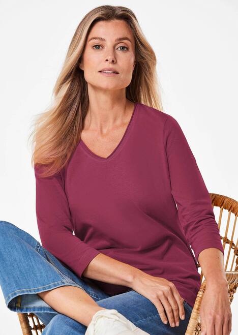 Shirt mit V-Ausschnitt