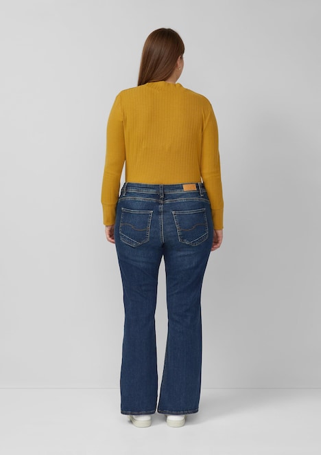 Geripptes Langarmshirt