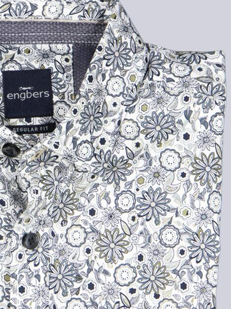 engbers Herren Langarm-Hemd gemustert , Anthrazit