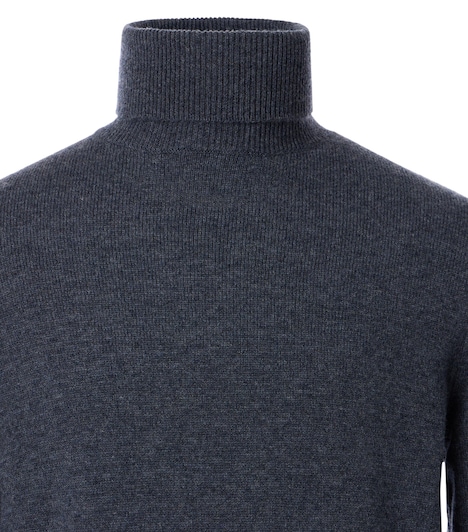 Rollkragenpullover uni