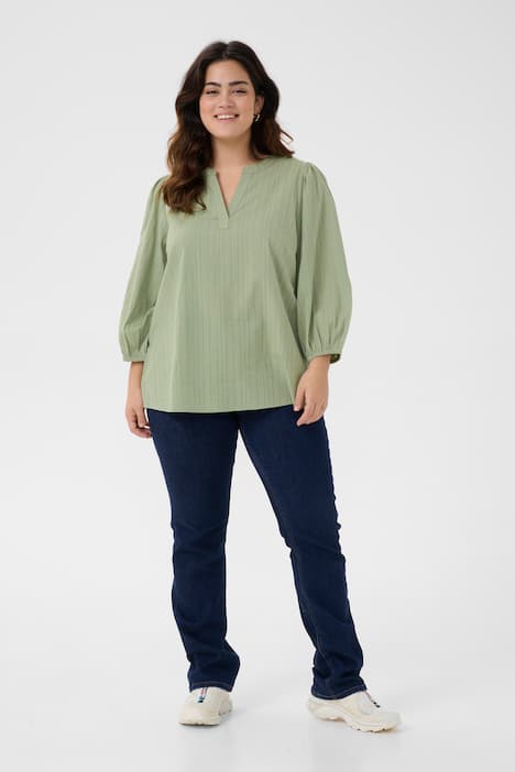 Langarm-Bluse Regular fit
